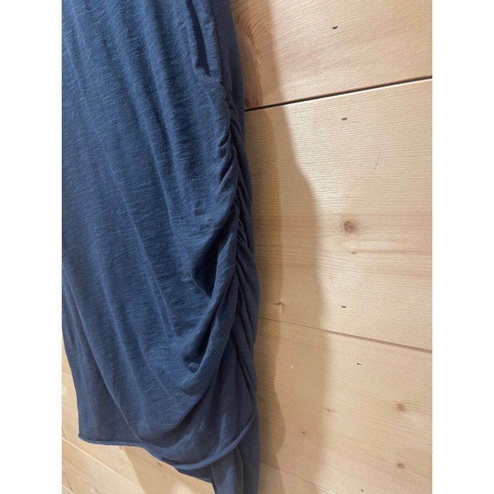 Wasabi + Mint Womens Blue Short Sleeve Casual Side Ruched Mini Dress Size Small - Picture 3 of 4
